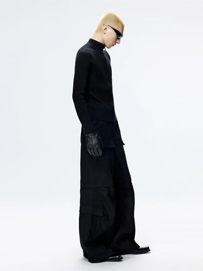 FRKM SCD Slim Fit Knitted Sweater Black Minimalist Versatile Top - DINA.
