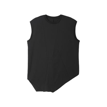 FRKM SCD Irregular Hem Deconstructed Triangle Sleeveless Vest - MORTLEY.