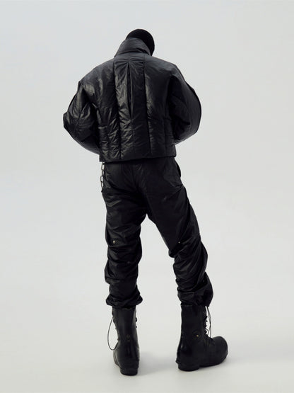 FRKM SCD Three-proof Coated Stand Collar Duck Down Short Jacket - VARIA.