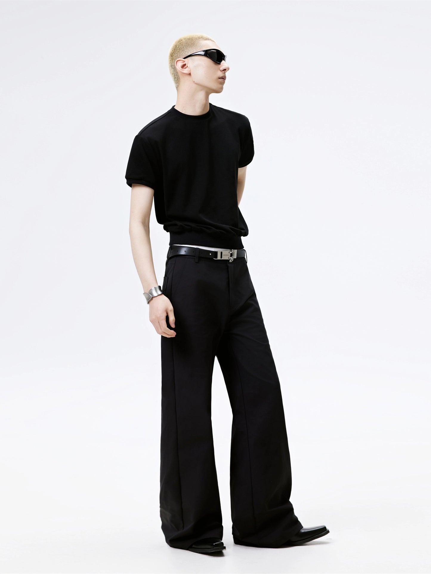 FRKM SCD Black Straight Casual Bootcut Basic Pants - XYLO.