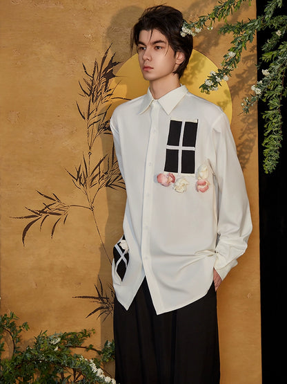 JIECHI casual loose long-sleeved shirt - DARIUS.