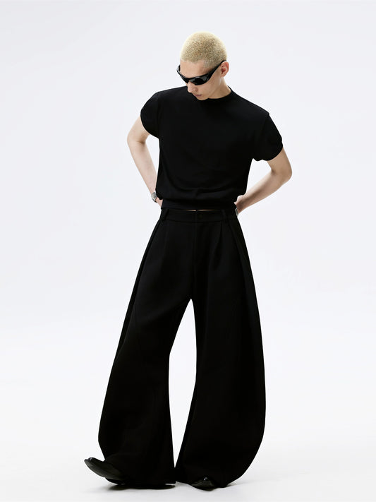 FRKM SCD Ribbed Waist Stretch Short Sleeve Versatile T-Shirt - FAST.
