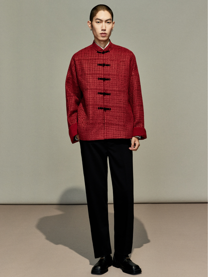 OWNLIFE Tang tweed buckle high end coat  - KENDY.