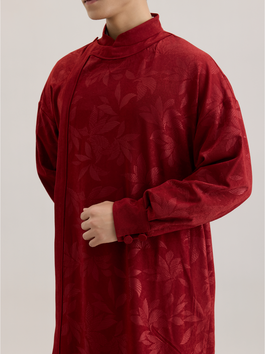 OWNLIFE red classic unisex long gown - KEN.