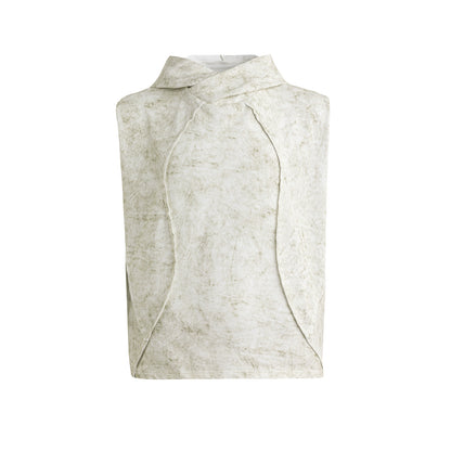 FRKM SCD distressed Dirty wasteland hooded sleeveless vest unisex - DANIEL.