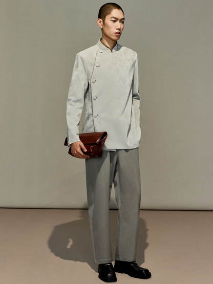 OWNLIFE elasticated waist slim straight pants - CHRISSY.