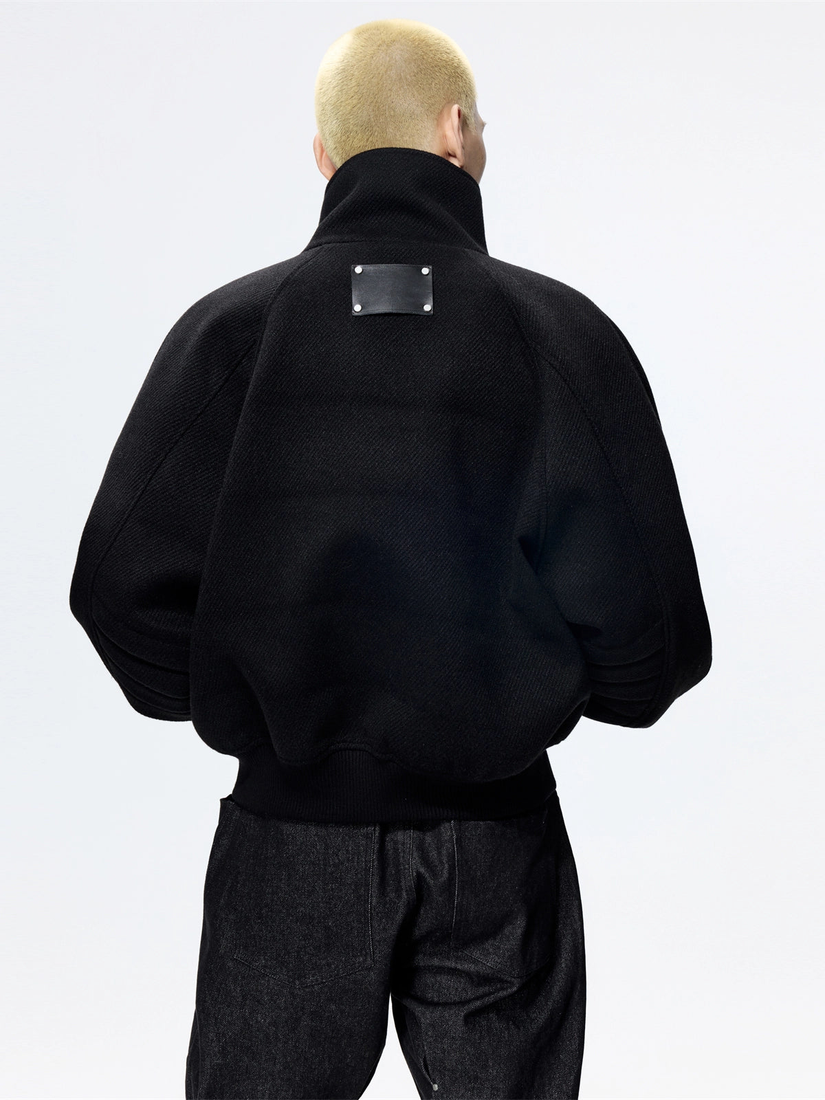 FRKM SCD Loose woolen cocoon-shaped thickened stand-up collar coat - FINN.