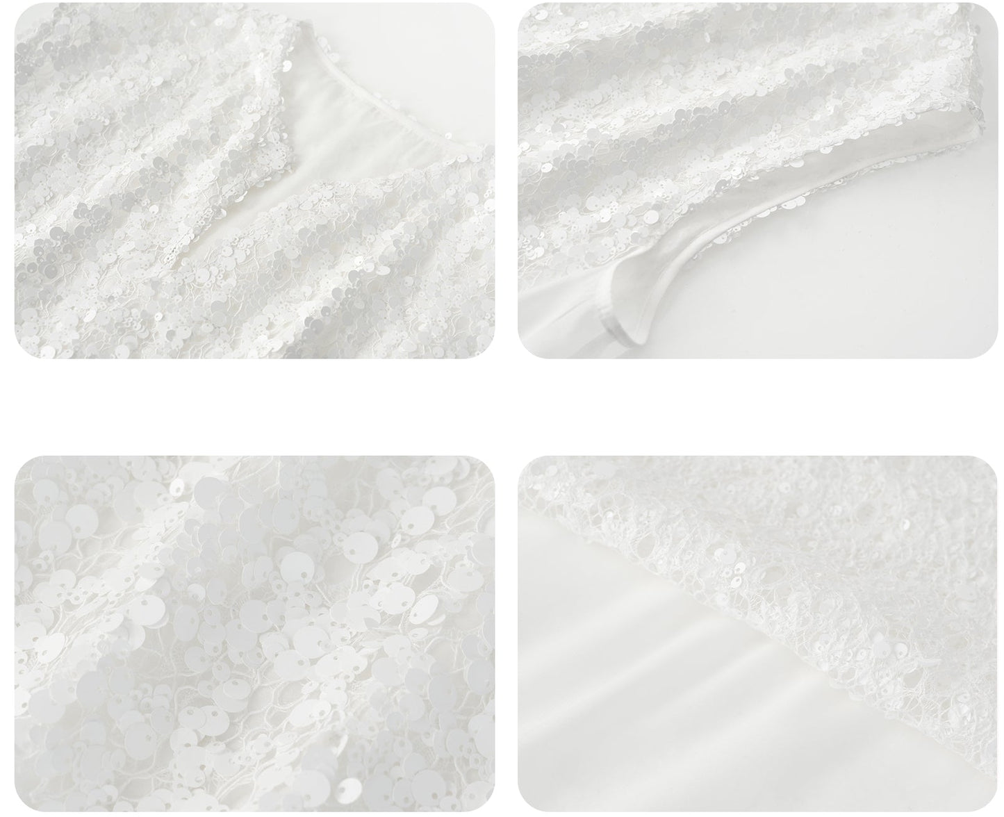 JIECHI  white sequencil vest sleeveless top - RAYLA.