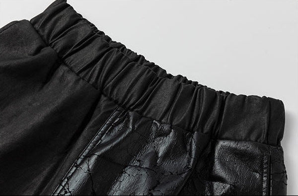 FRKM SCD SS summer heavy coated wax unisex slit loose stitching wide-leg shorts - ERILA.