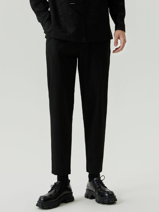 OWNLIFE small leg slimming wool stretch versatile pants - BRODY.