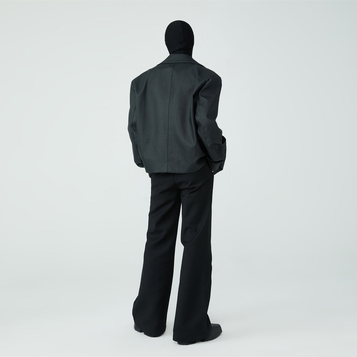 FRKM SCD SS Buckle Minimalist PU Leather Black Slim Fit Jacket - ISAAC.